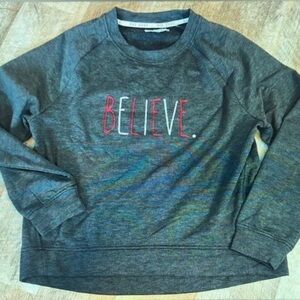 Gray 'Believe' Sweatshirt